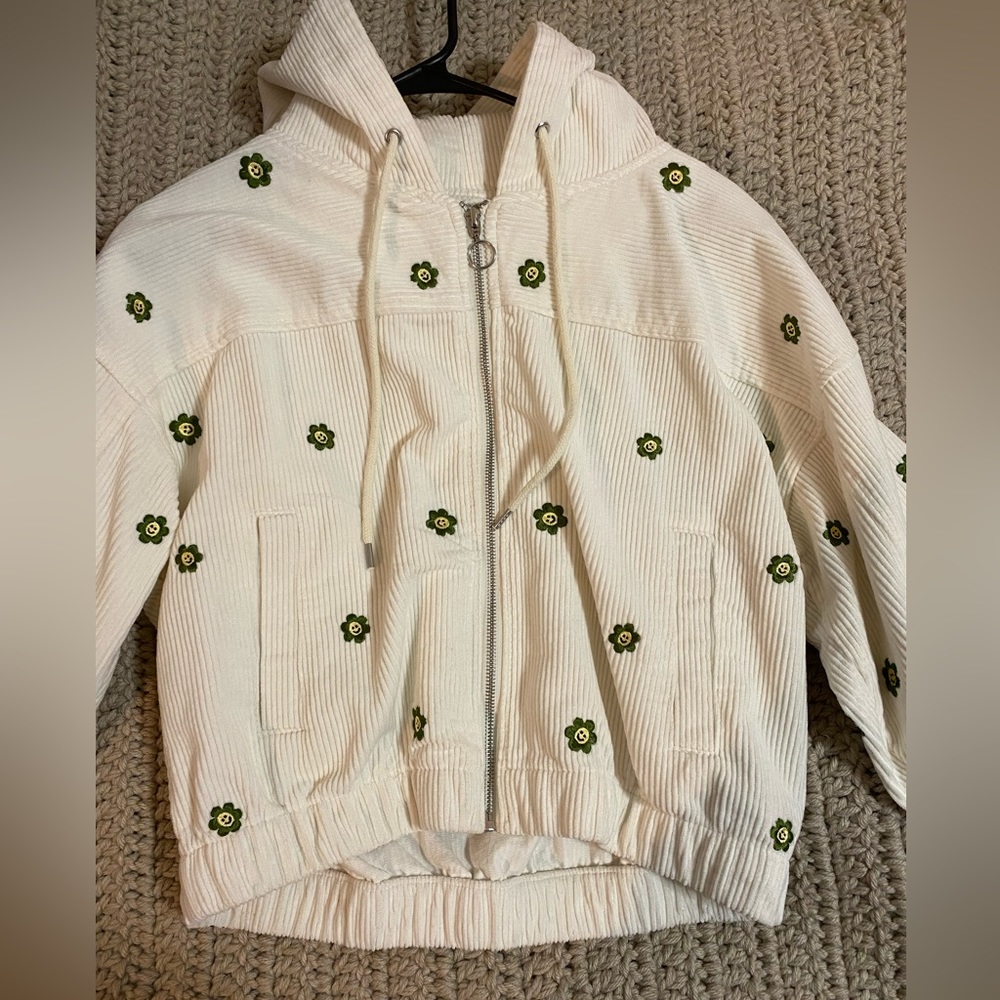 Forever 21 cropped corduroy jacket.